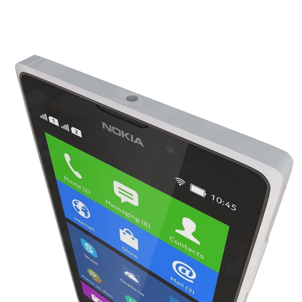 Nokia XL White 3D model_6