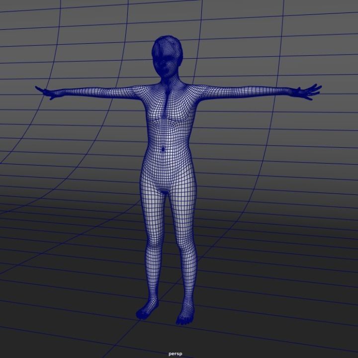 A Rigged Cool Woman 3D model_4