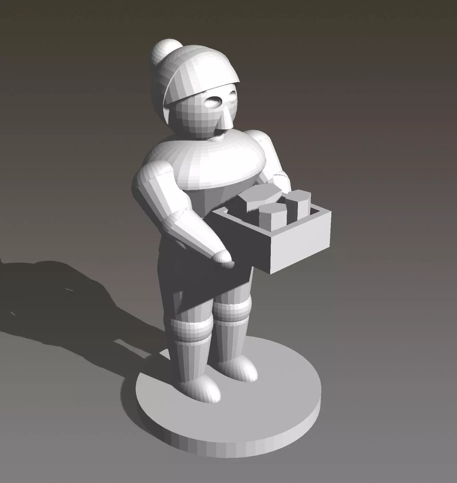 Geologist Scientist for On Mars Board Game 3D print model_0