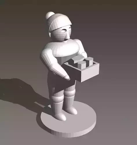Geologist Scientist for On Mars Board Game 3D print model