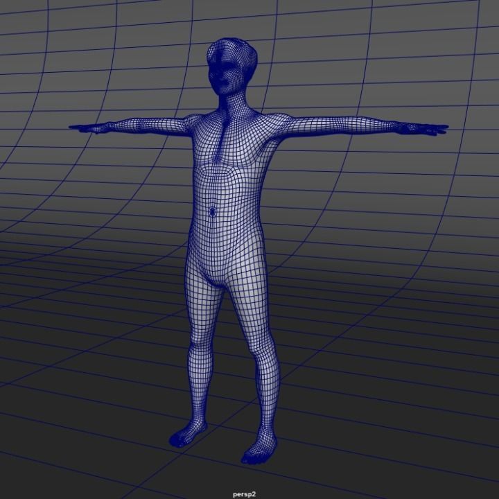 A Rigged Young Man 3D model_4