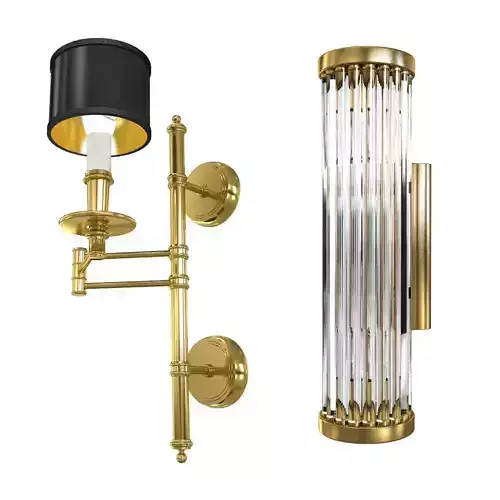 Two wall sconce 3D model
