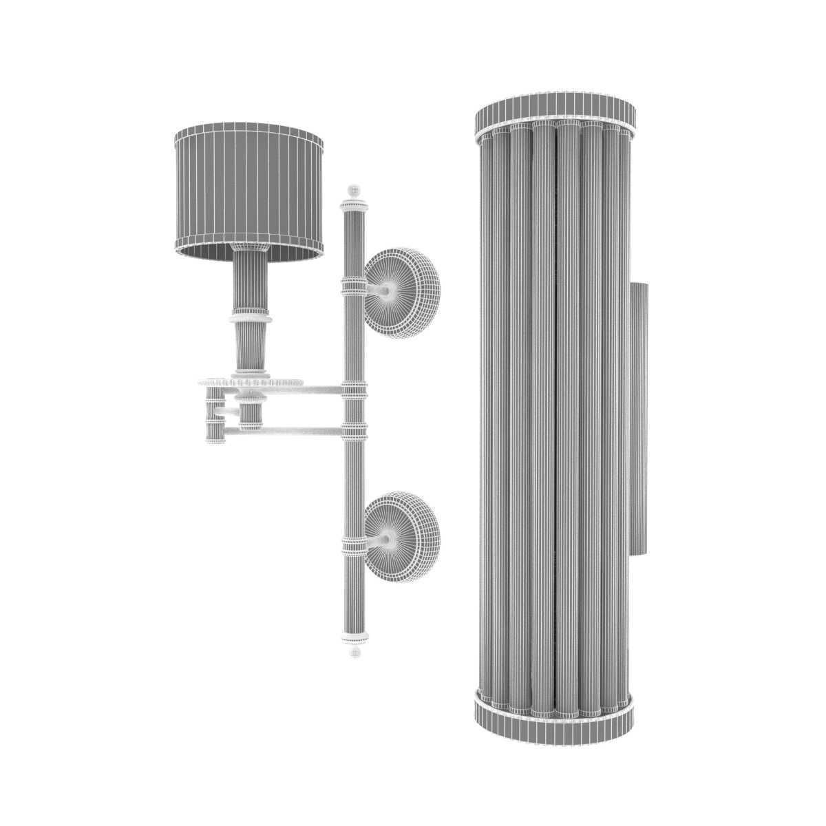 Two wall sconce 3D model_10