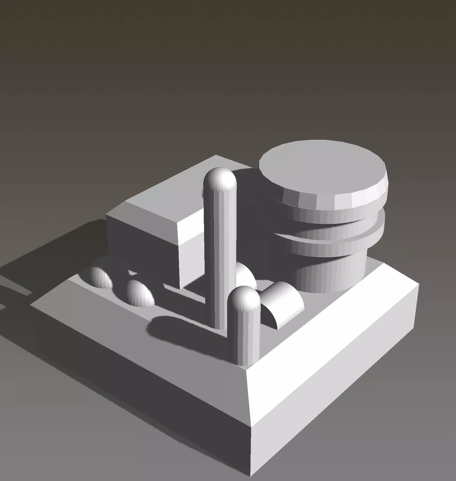 Advance Building for On Mars Boardgame 3D print model