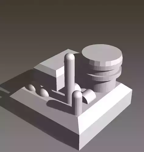 Advance Building for On Mars Boardgame 3D print model