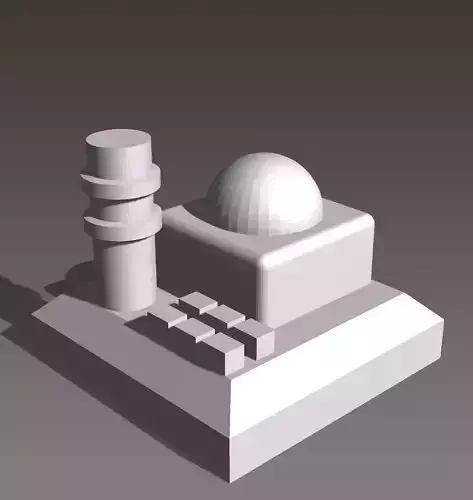 Advance building for On Mars board game 3D print model