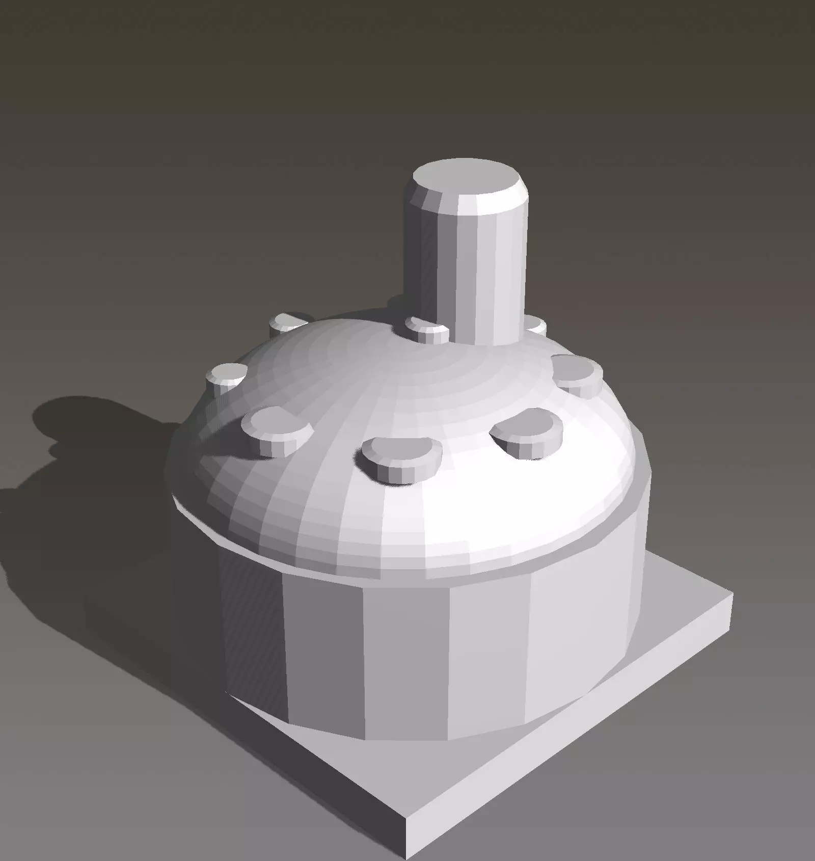 Advance building for On Mars board game 3D print model_0