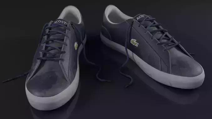 Rough Navy White Shoes