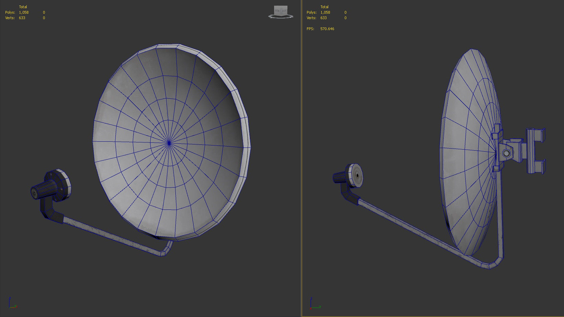 Cellular  TV  Radio  Antenna towers Low-poly 3D model_27