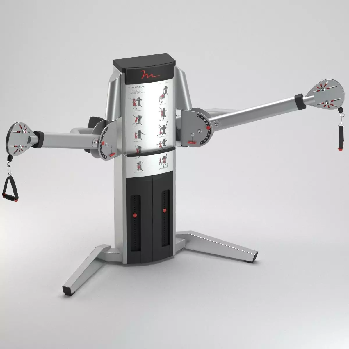 Gym FreeMotion Cable Cross 3D model_0