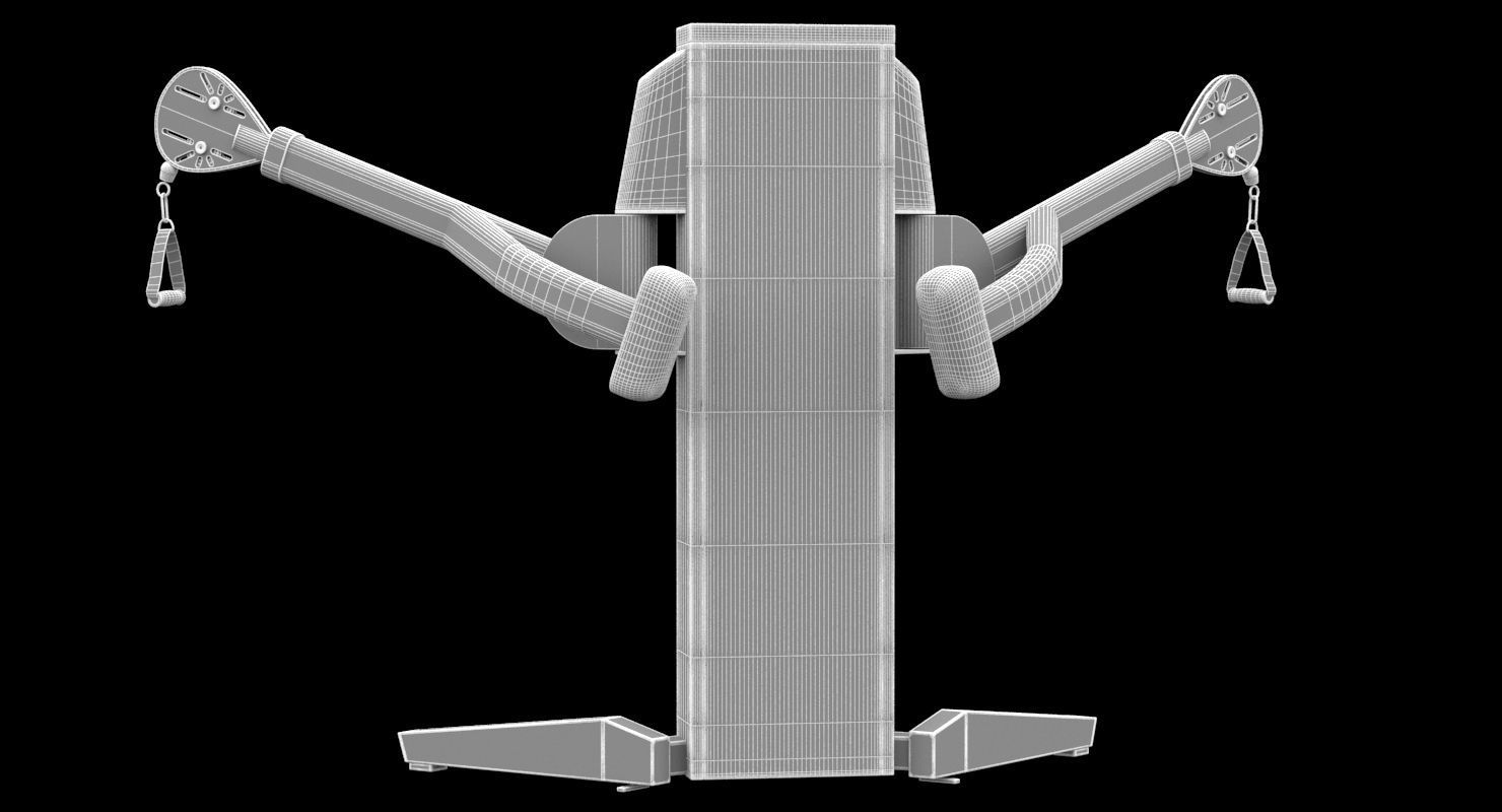 Gym FreeMotion Cable Cross 3D model_7