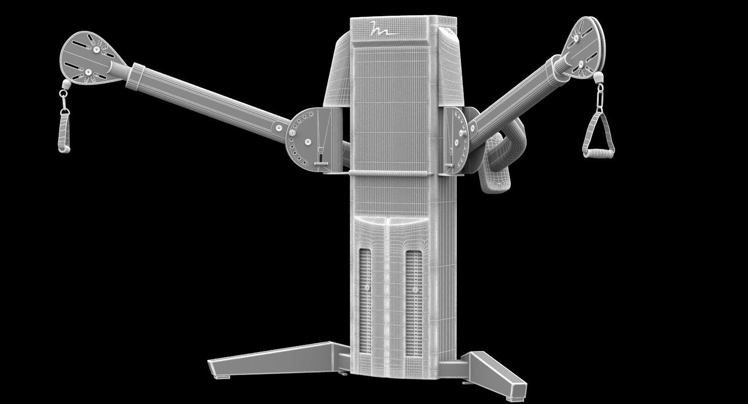 Gym FreeMotion Cable Cross 3D model_6