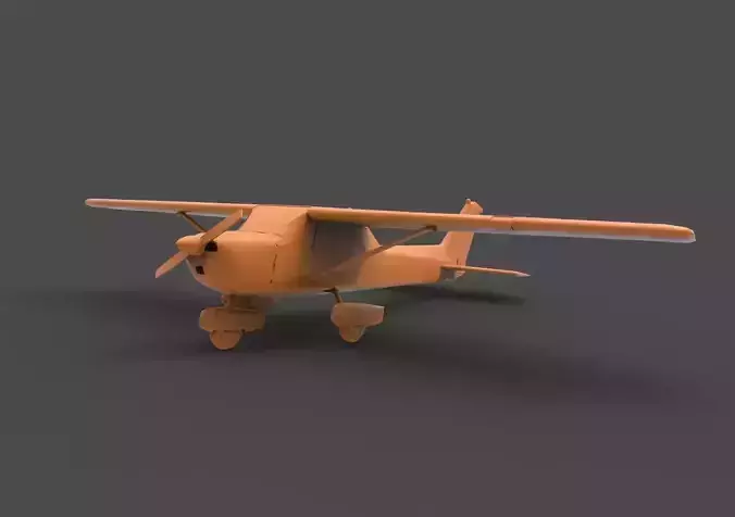 Cessna orange airplane