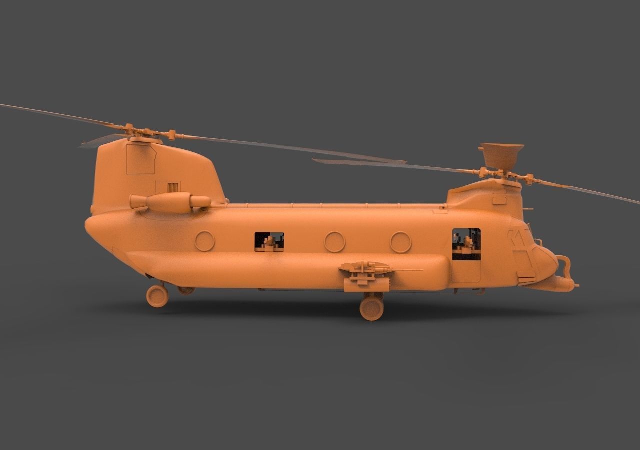 CH-47 chinook helicopter - chinook helicopter 3D print model_3