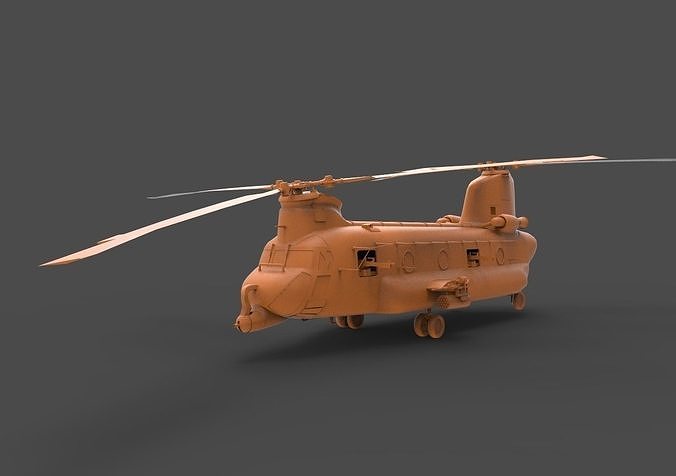 CH-47 chinook helicopter - chinook helicopter 3D print model