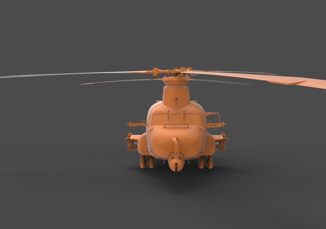 CH-47 chinook helicopter - chinook helicopter 3D print model_1