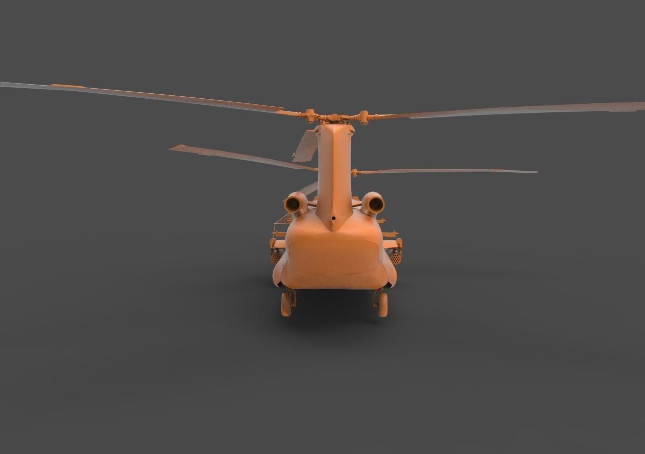 CH-47 chinook helicopter - chinook helicopter 3D print model_5
