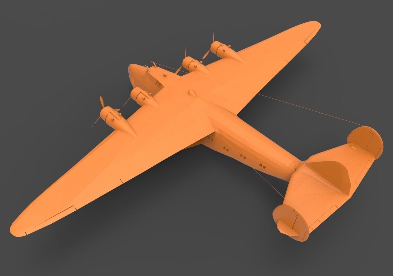 Boeing 314 3D print model_6