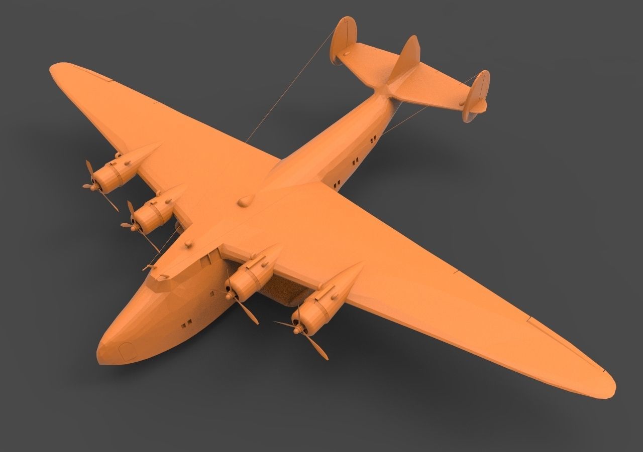 Boeing 314 3D print model_7