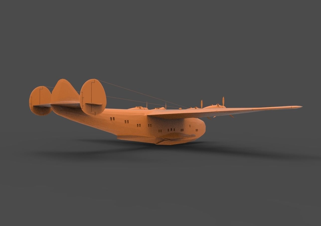 Boeing 314 3D print model_4
