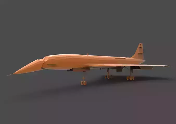 Concord fighter jet 3D print model