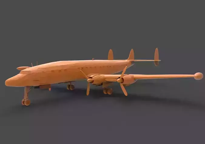 Lockheed Constellation 3D print model