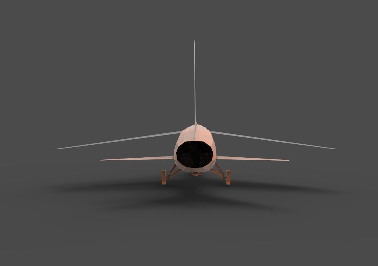 LTV A-7 wooden airplane 3D print model_5