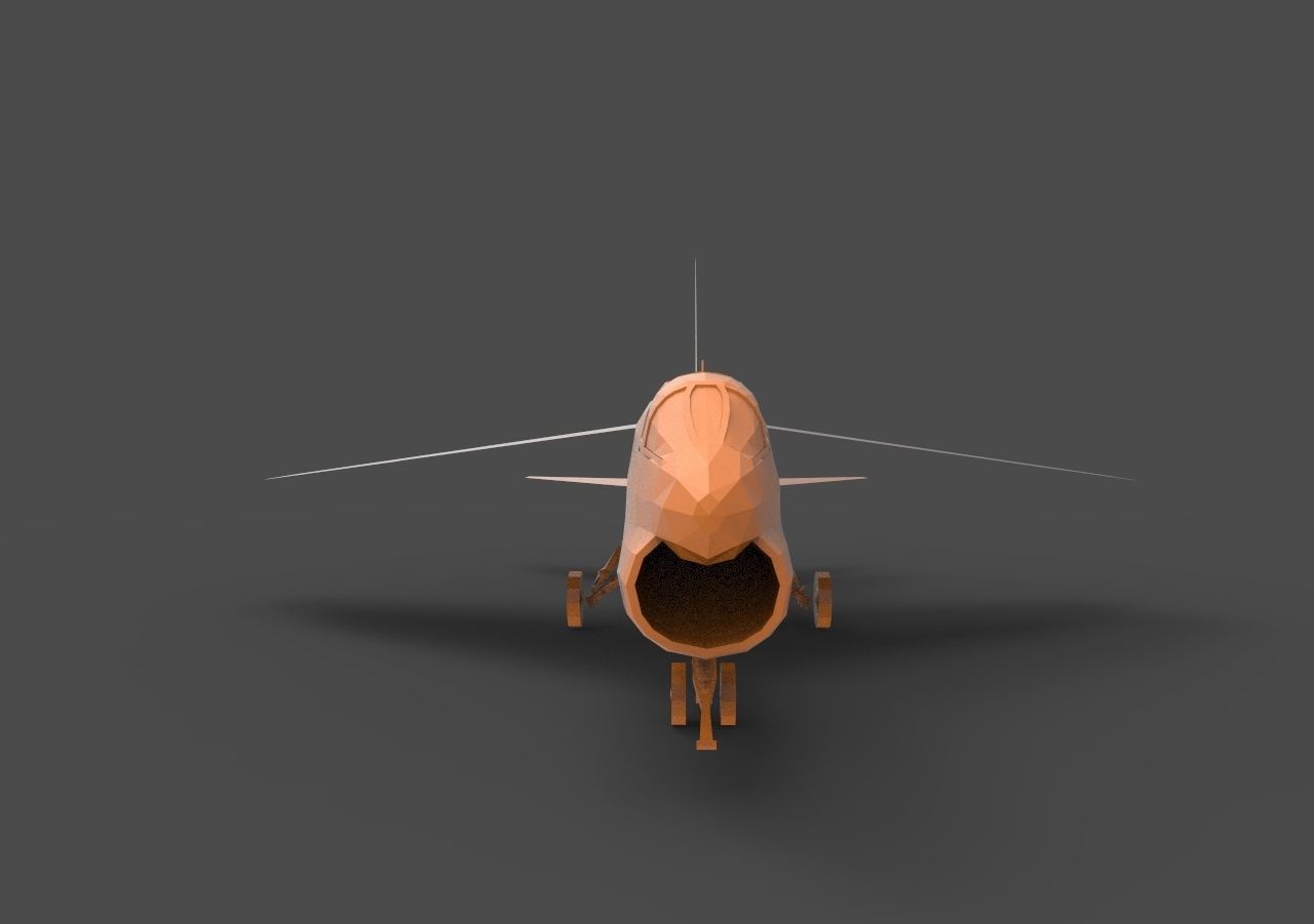 LTV A-7 wooden airplane 3D print model_1