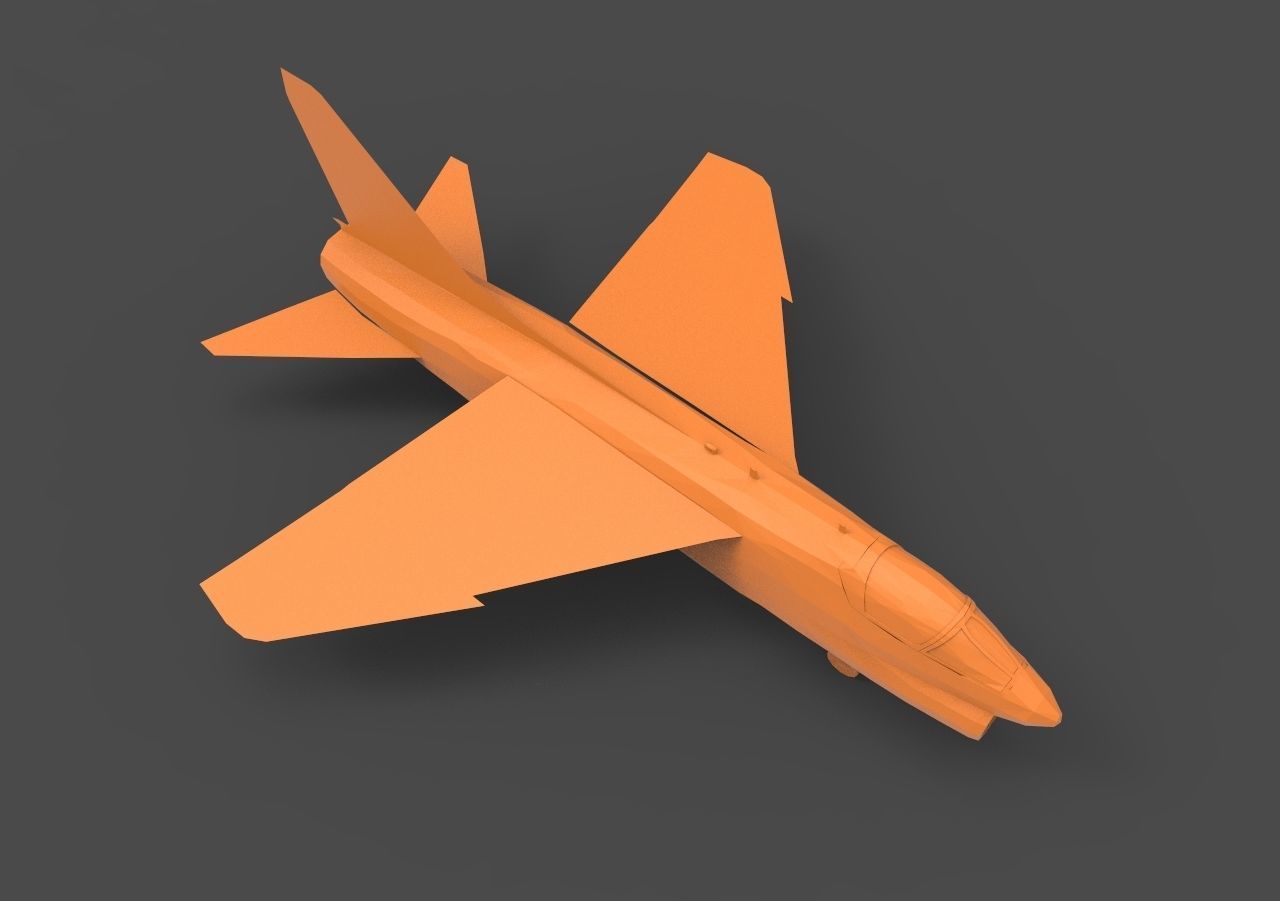 LTV A-7 wooden airplane 3D print model_7
