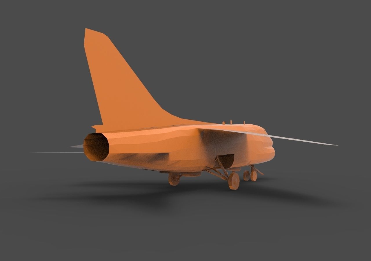 LTV A-7 wooden airplane 3D print model_4