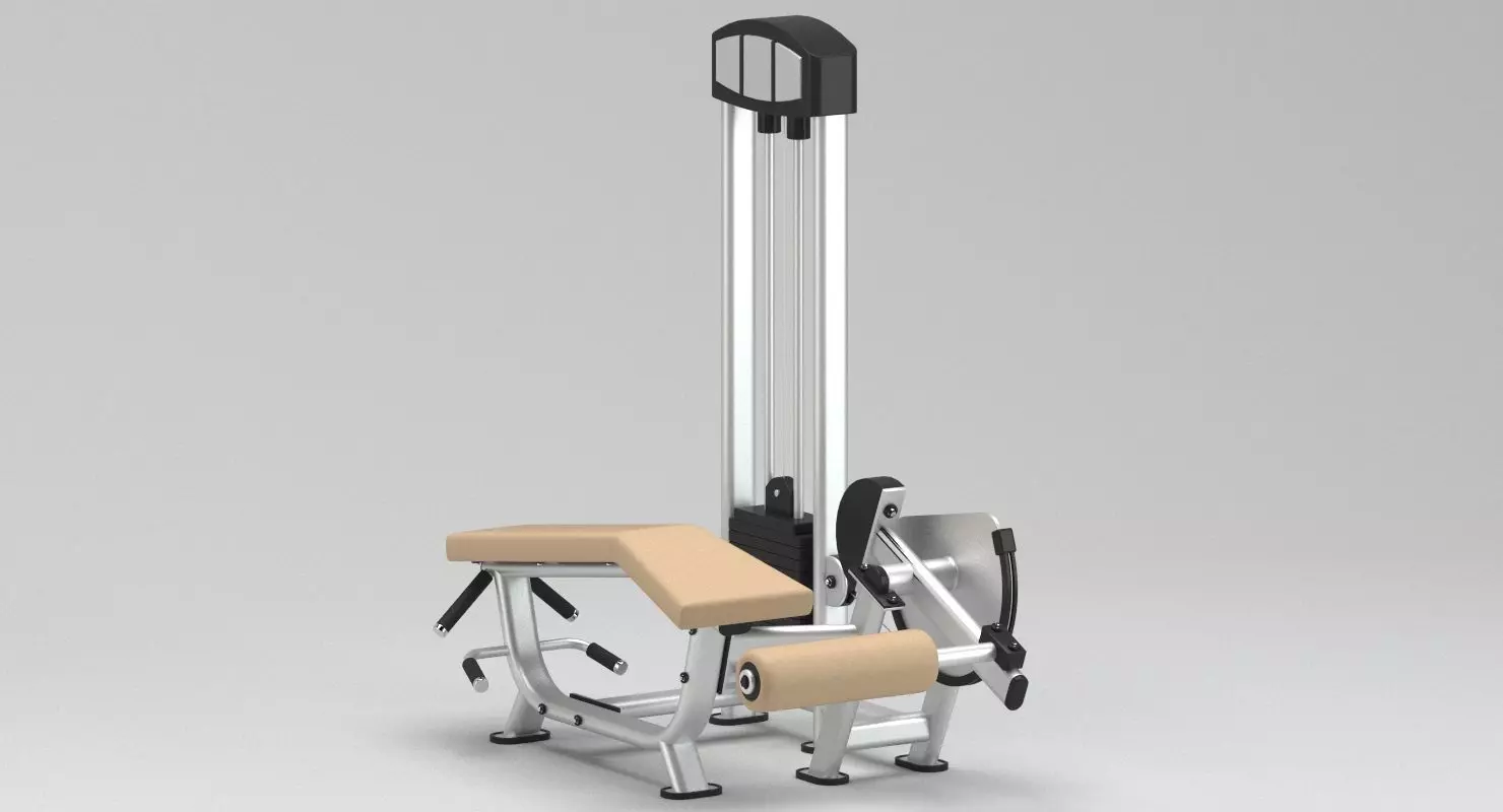 GYM Leg Curl 3D model_0