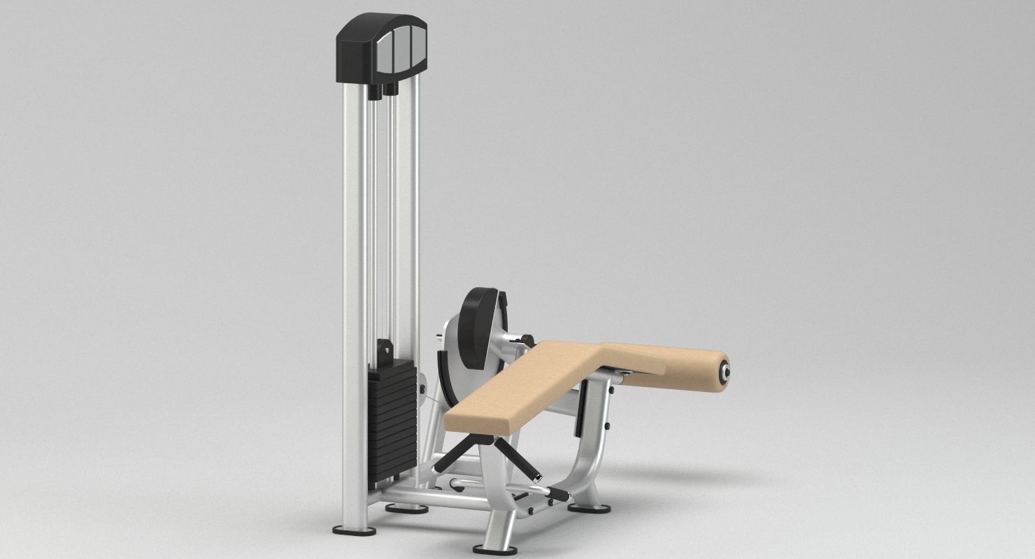 GYM Leg Curl 3D model_3