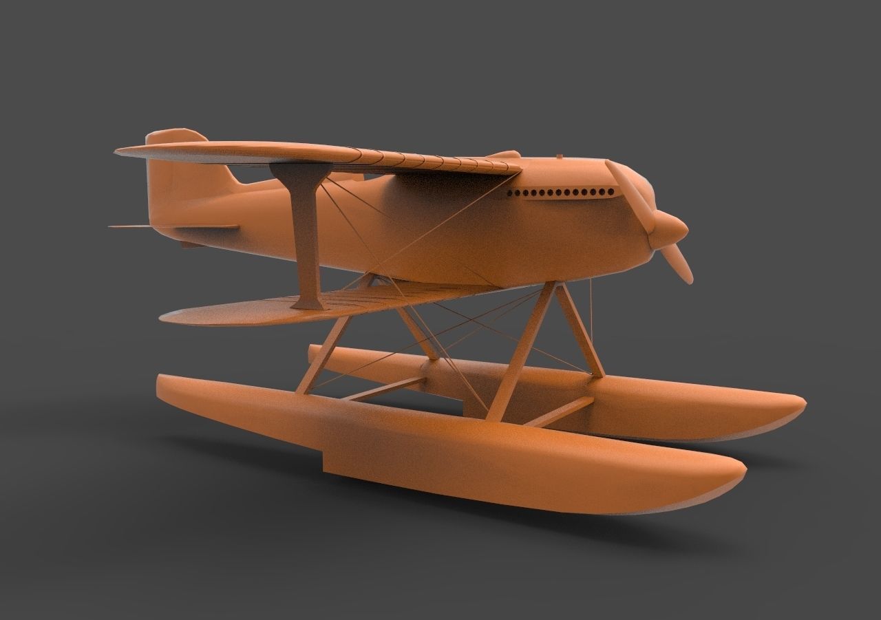Sea Plane 3D print model_2