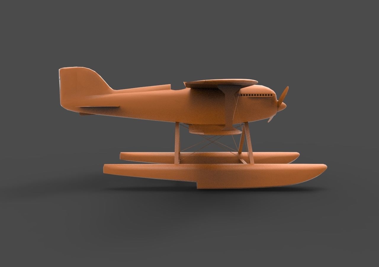 Sea Plane 3D print model_3
