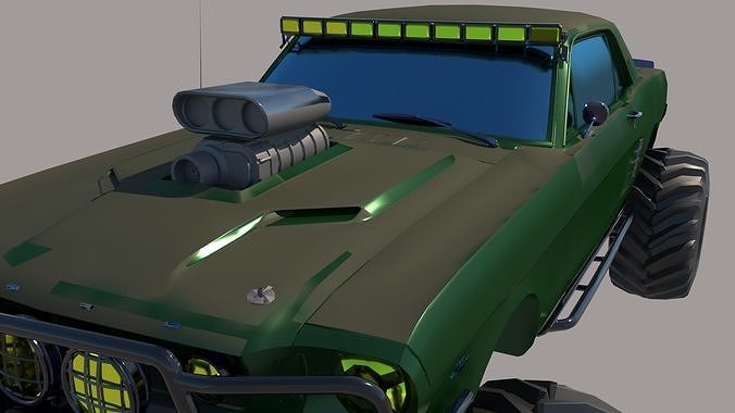 Turbo Charged Monster Truck  Free 3D model