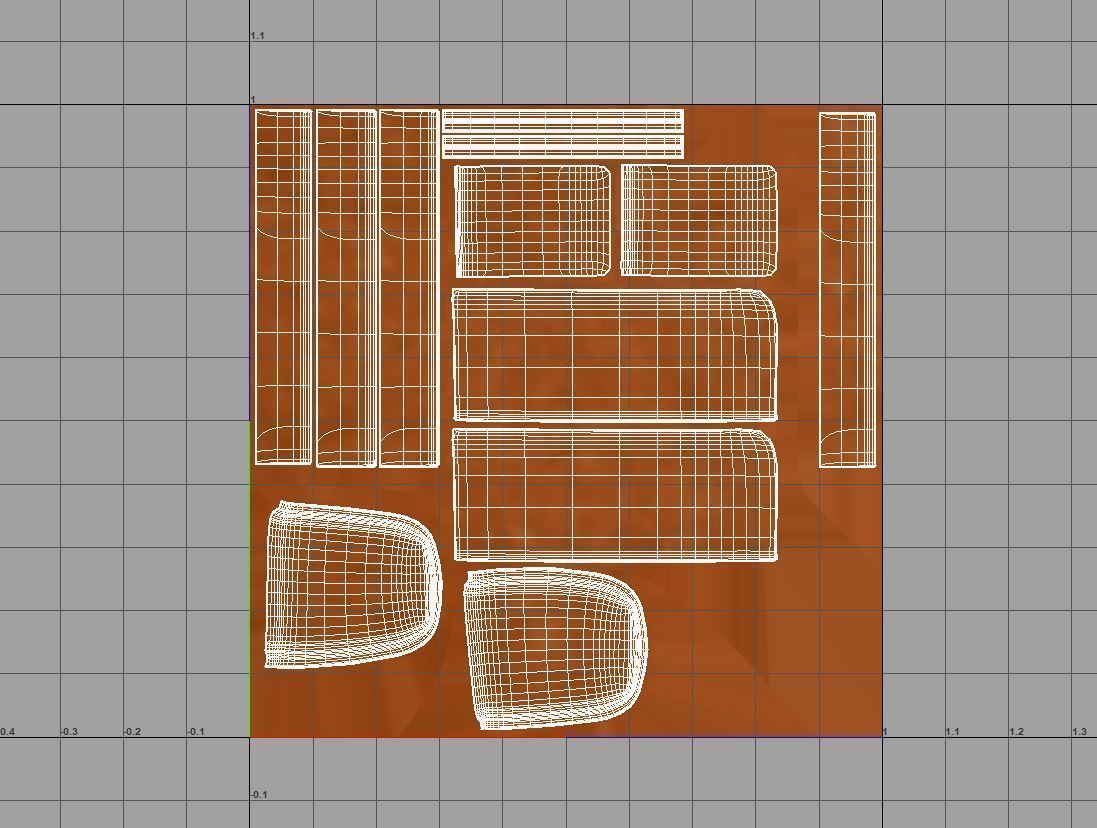 Wallet tan leather bifold 3D model_6