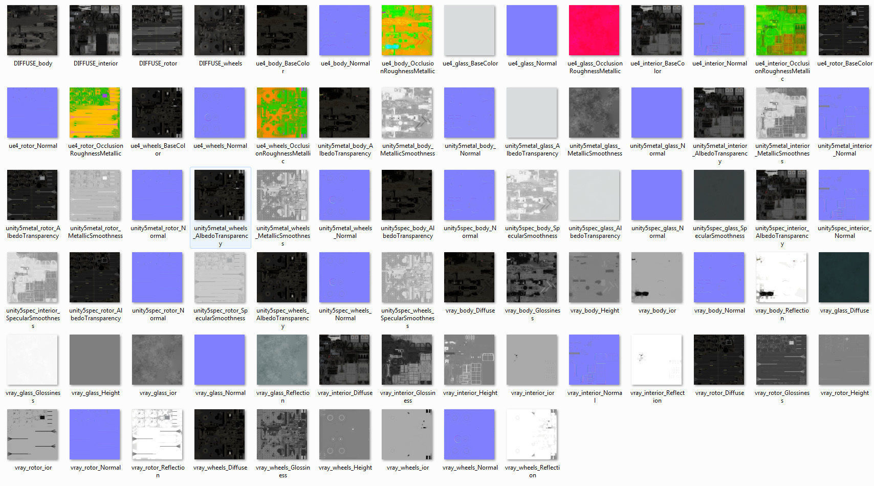 UH 60 black hawk helicopter Low-poly 3D model_31