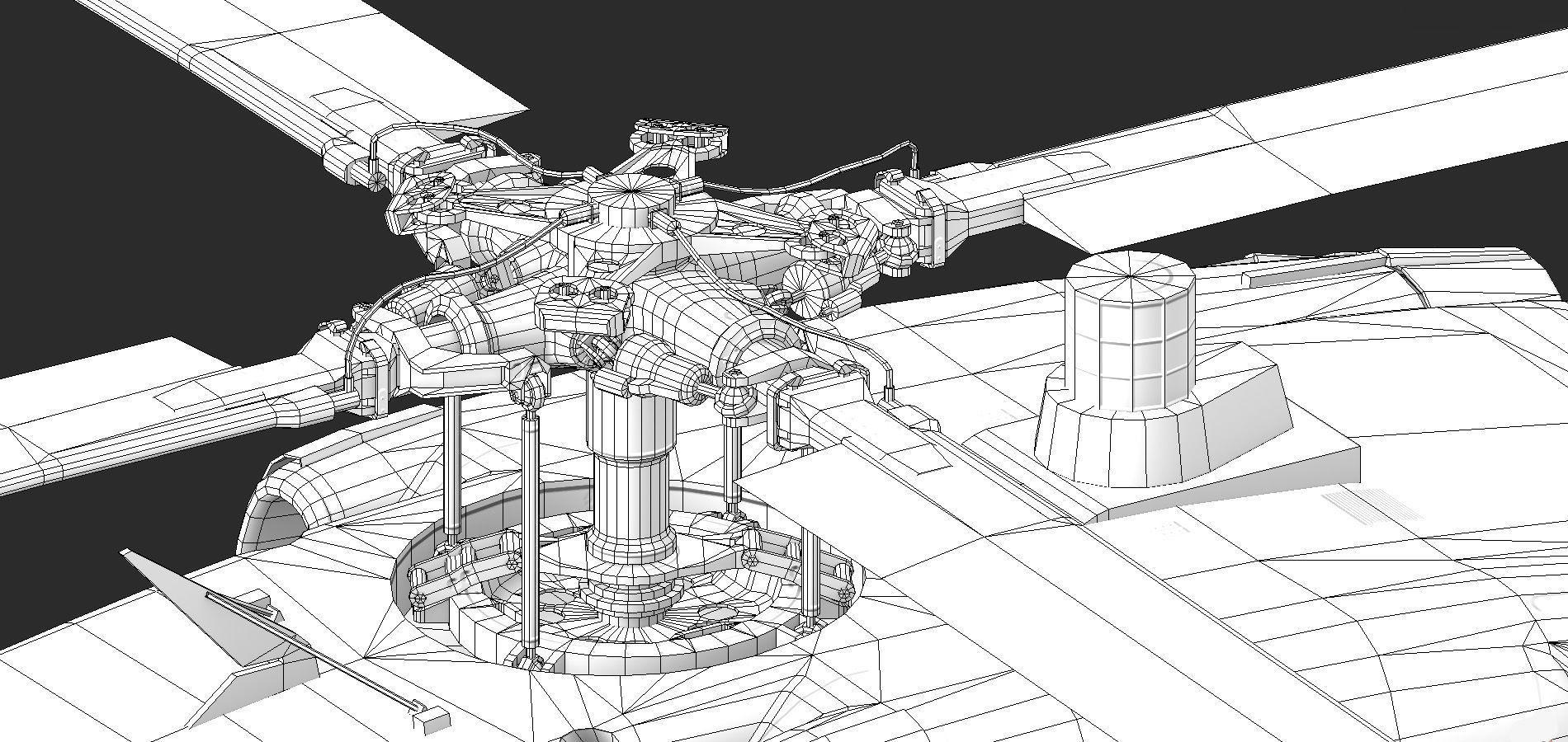 UH 60 black hawk helicopter Low-poly 3D model_24