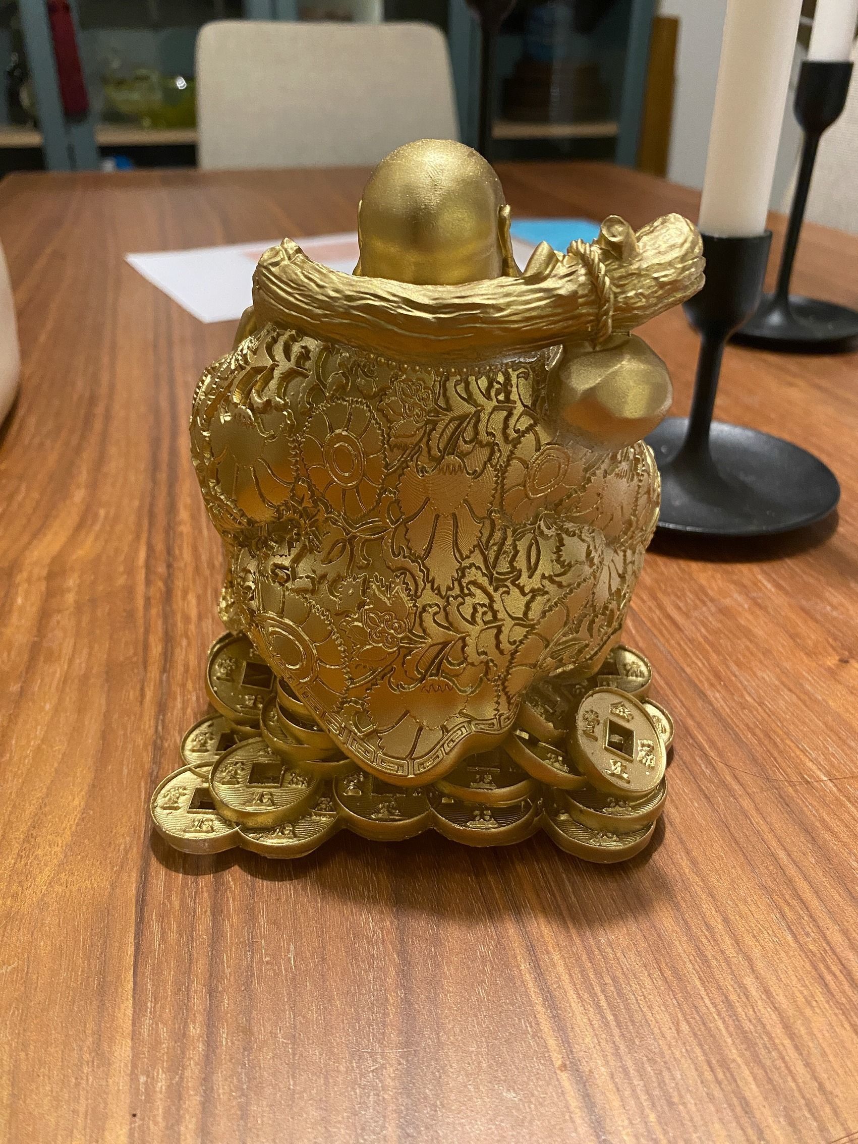 Laughing Buddha Chinese God 3D print model_15