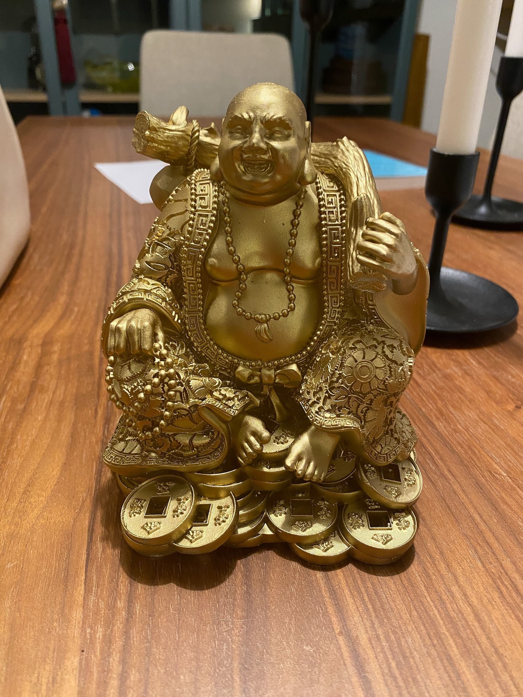 Laughing Buddha Chinese God 3D print model_14