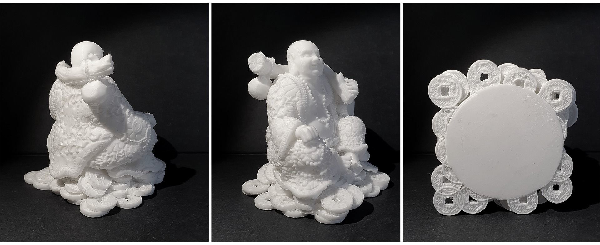 Laughing Buddha Chinese God 3D print model_17