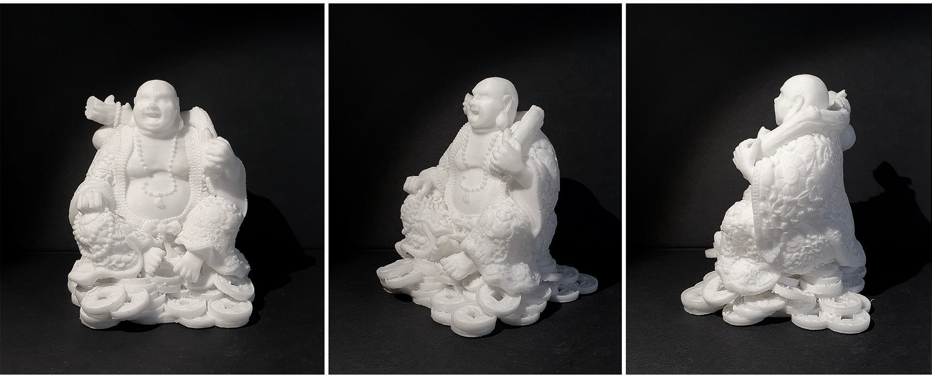 Laughing Buddha Chinese God 3D print model_16