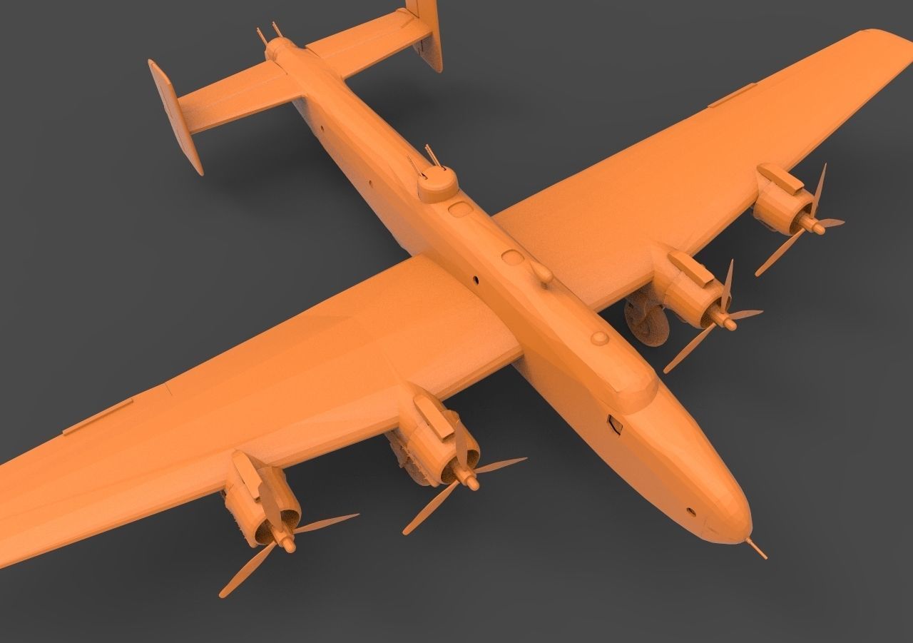 Handley Page Halifax 3D print model_7