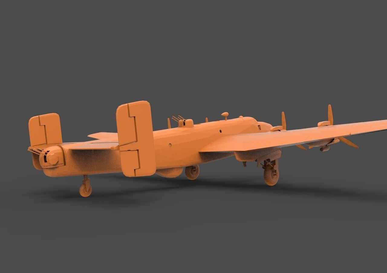Handley Page Halifax 3D print model_4