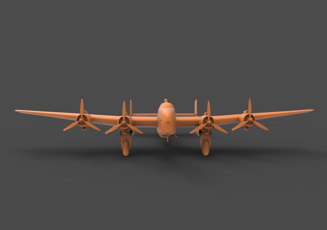 Handley Page Halifax 3D print model_1