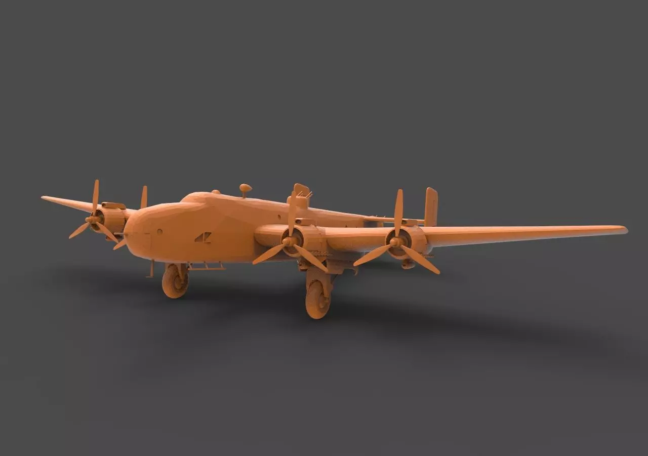 Handley Page Halifax 3D print model_0