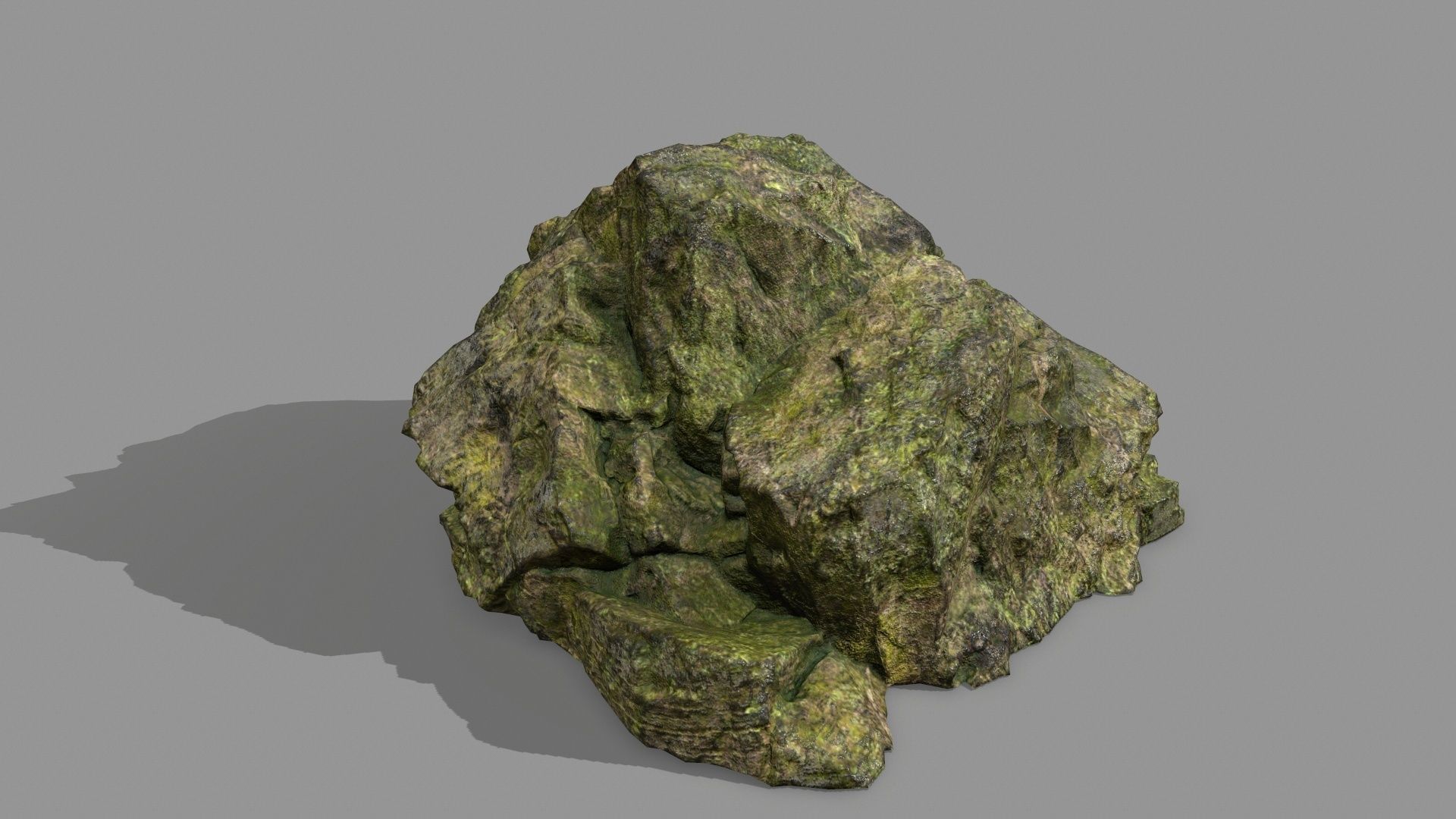 Rock Set mountain of rocks Low-poly 3D model_10