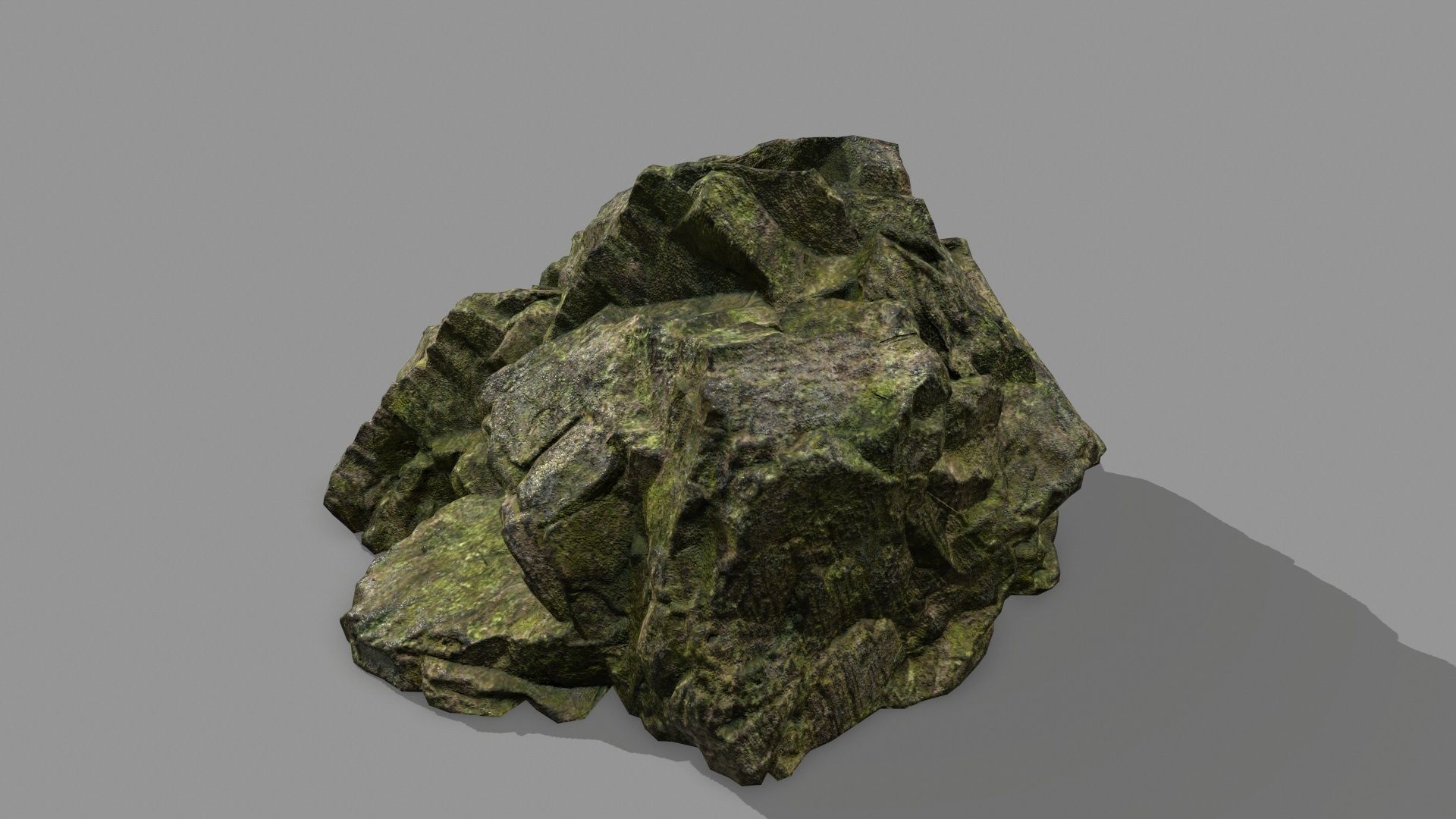 Rock Set mountain of rocks Low-poly 3D model_11