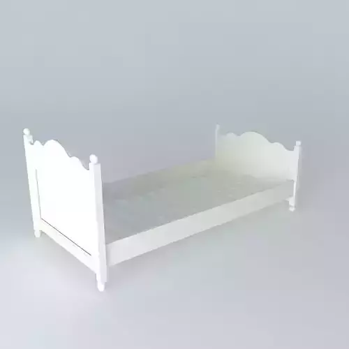 Old fashioned bed Free 3D model