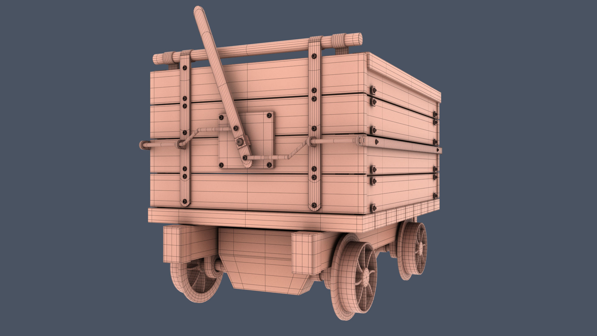 Mine Railway 3D model_7